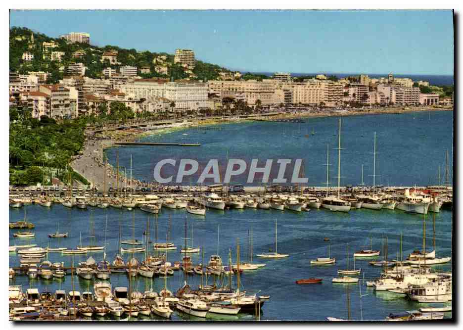 CPA Cannes Les Hotels Sur la Croisette Le port de plaisance