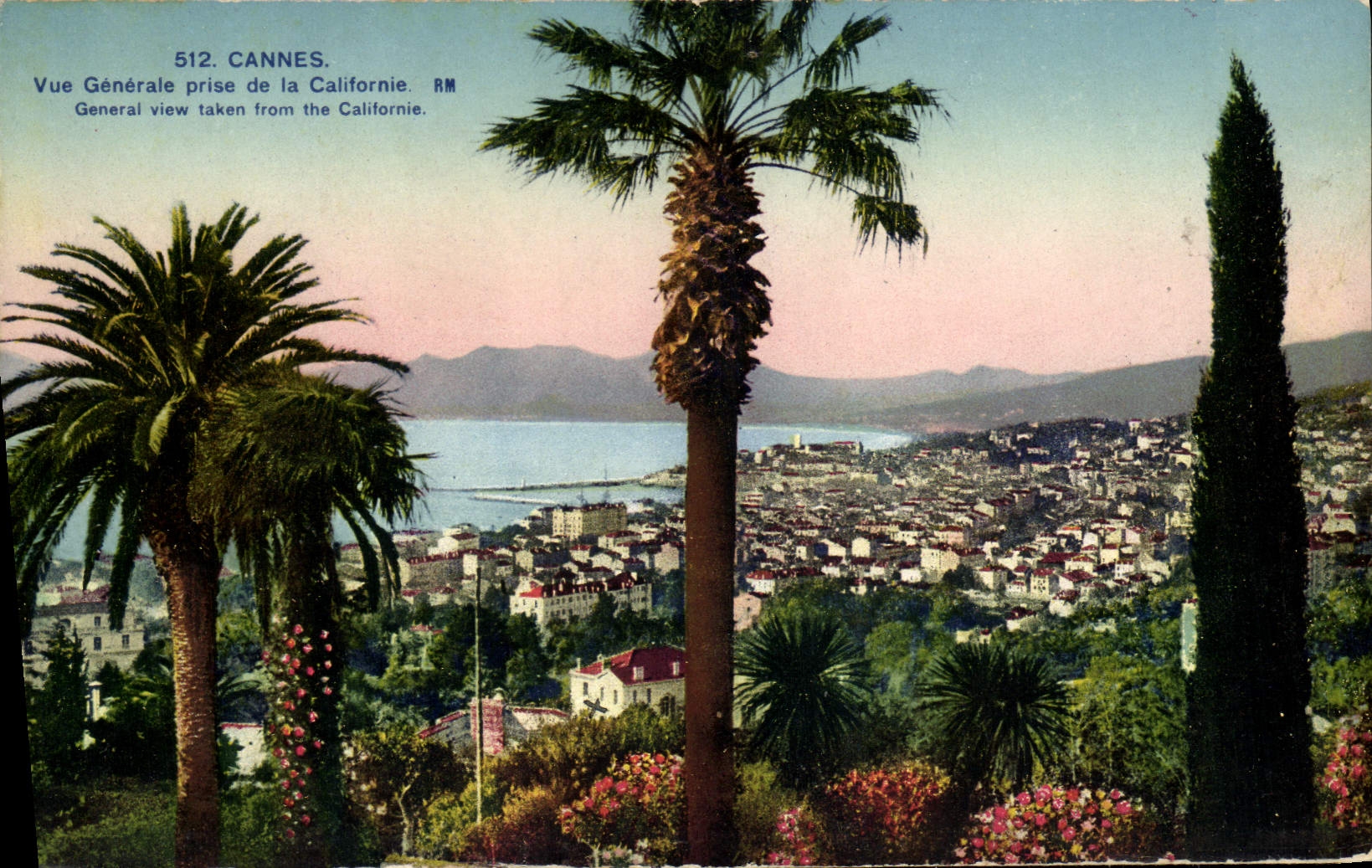 CPA Cannes Vue Generale Prise de la Californie