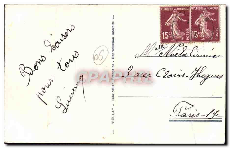 CPA Cannes Vue Generale — Rückseite