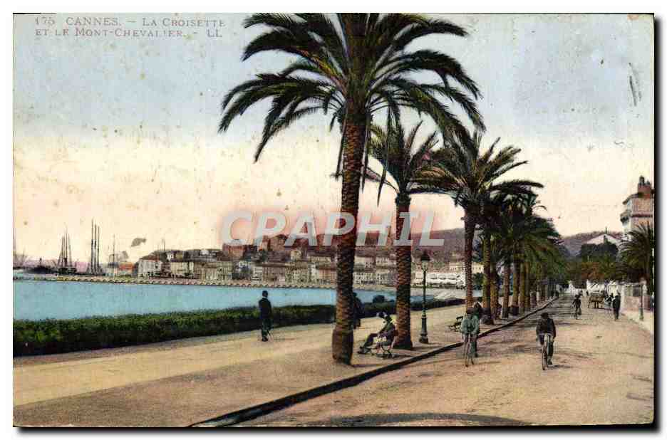 CPA Cannes La Croisette Et Le Mont Chevalier