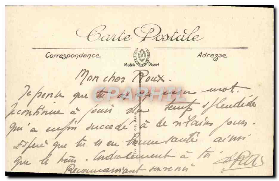 CPA Cannes Vue Generale  — Verso