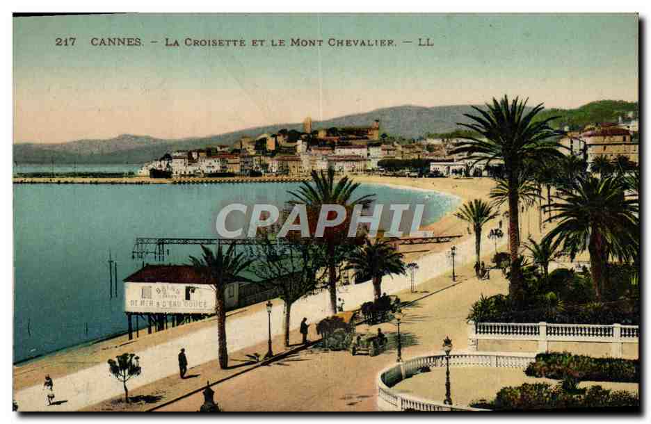 CPA Cannes La Croisette Et Le Mont Chevalier