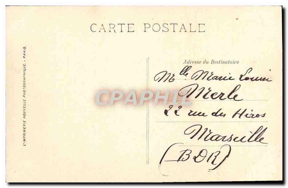 CPA Cannes Vue Generale de la Croisette — Rückseite