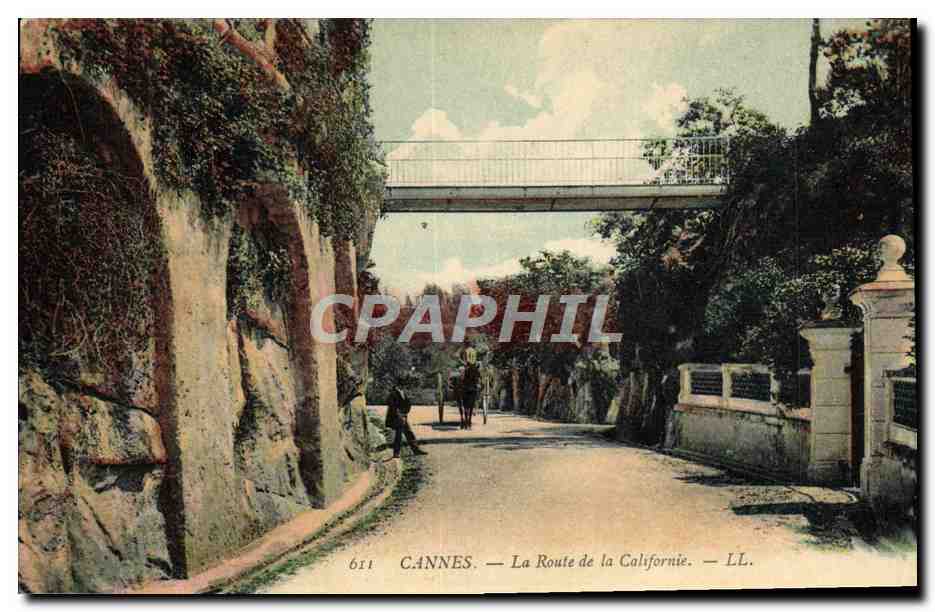 CPA Cannes La Route de la Californie