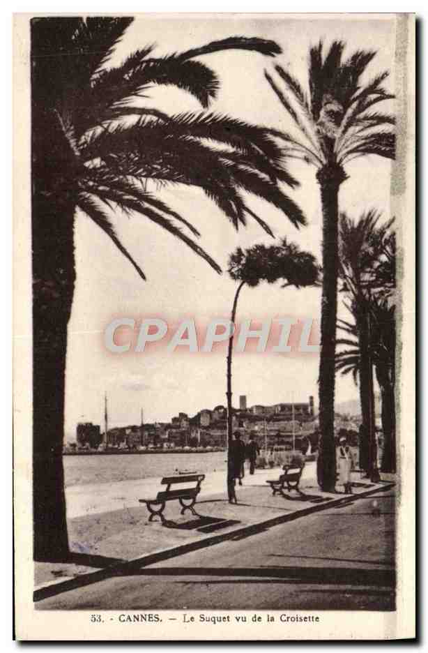 CPA Cannes Le Suquet Vu de la Croisette