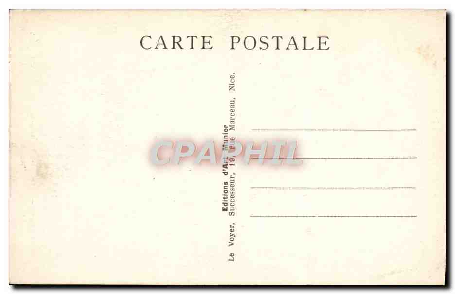CPA Cannes Promenade De La Croisette — Verso