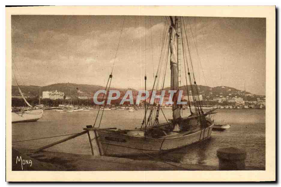 CPA Cannes Le Port Vu Du Quai St Pierre Bateau