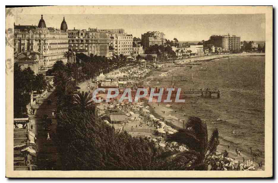 CPA Cannes La Plage de la Croisette et les grands Hotels 