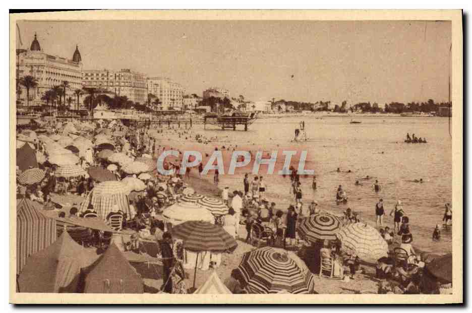 CPA Cannes Les Hotels La Plage 