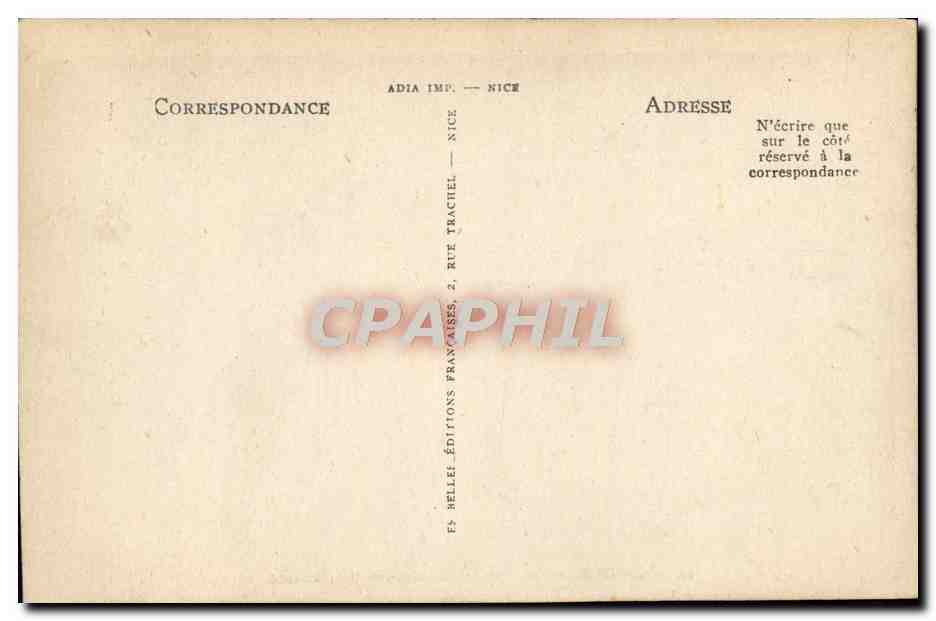 CPA Cannes Le Port et les Bateaux de Plaisance  — Rückseite