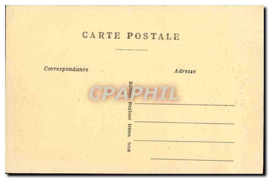 CPA Cannes Le Port et le Mont Chevalier  — Rückseite