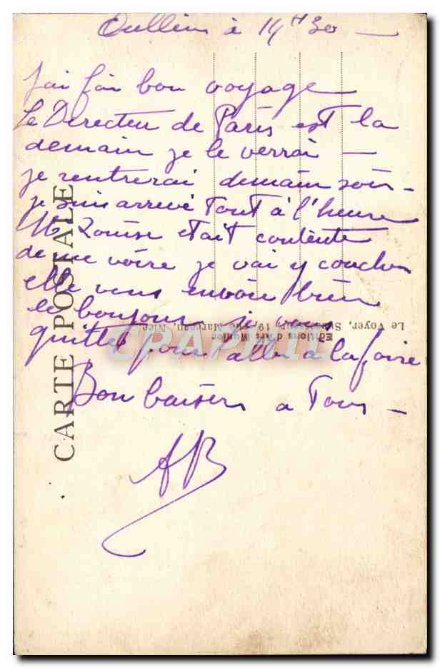 CPA Cannes La Plage et les hotels  — Verso