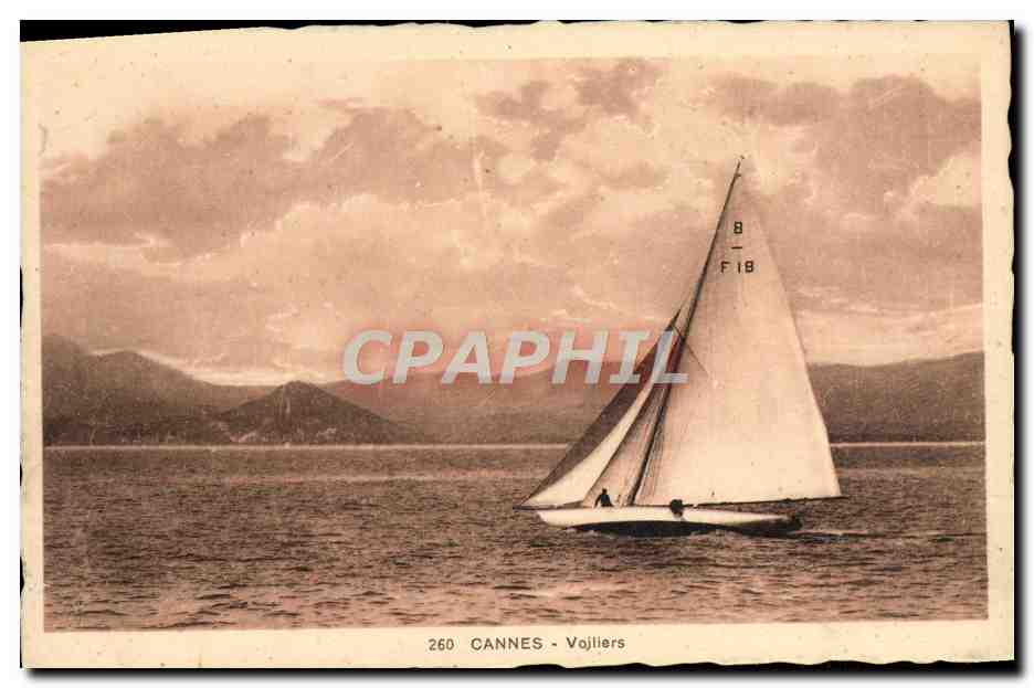 CPA Cannes Voillers Bateau