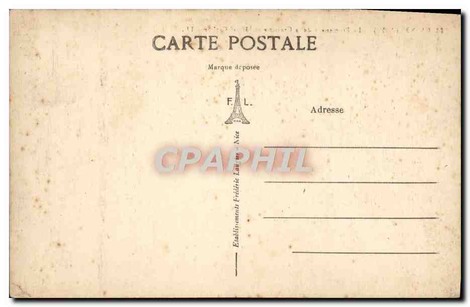 CPA Cannes La Promenade de la Croisette et l'Hotel Carlton — Verso