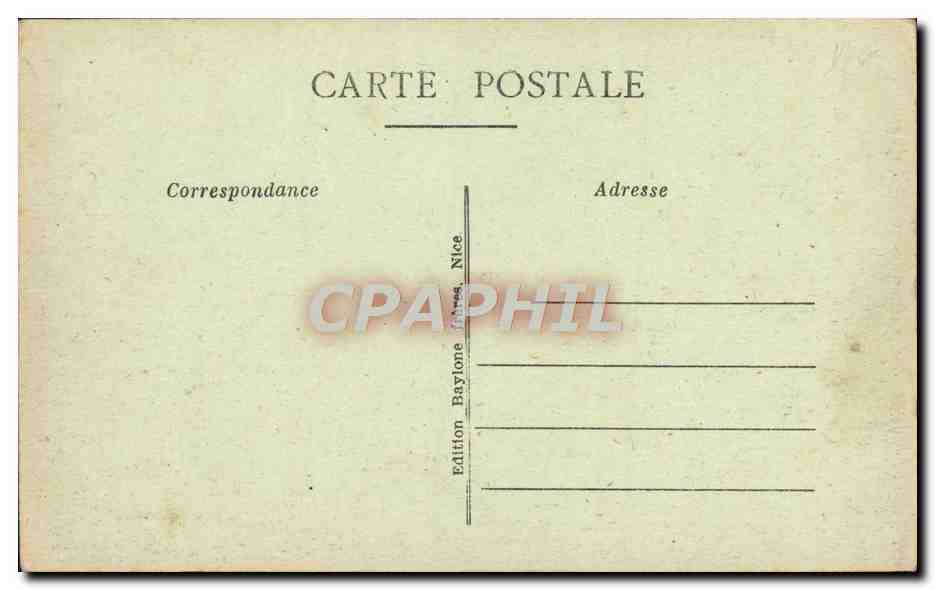 CPA Cannes Le Port et le Mont Chevalier Bateau — Rückseite