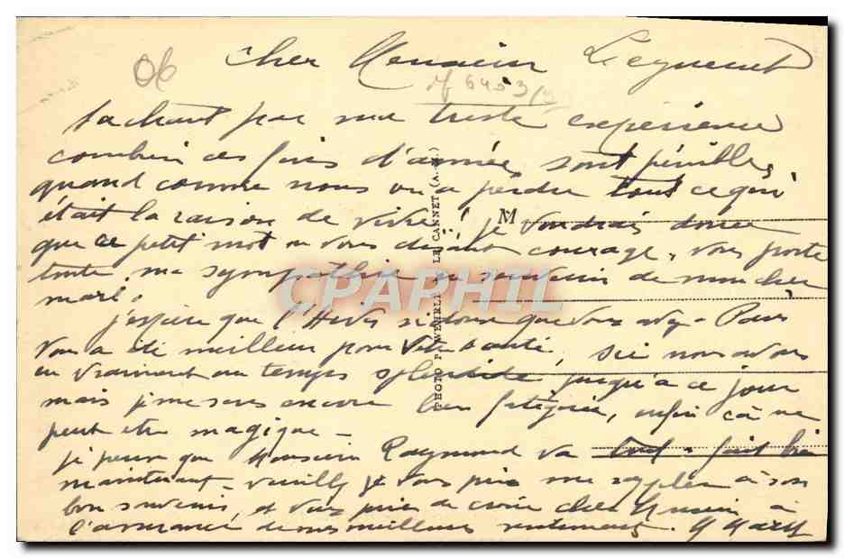 CPA Le Cannet de Cannes Hotel Astoria  — Rückseite