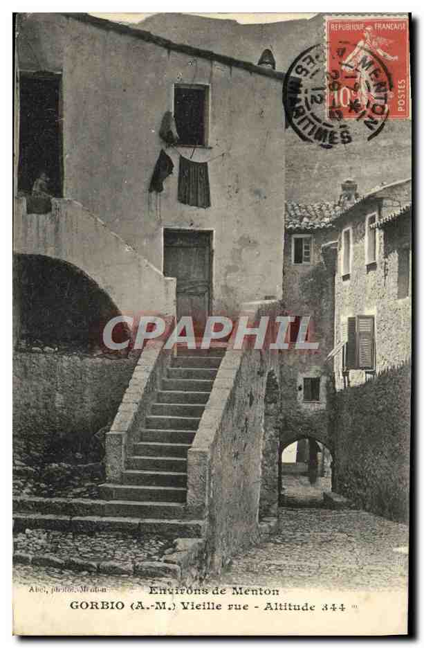 CPA Gorbio Vieille rue 
