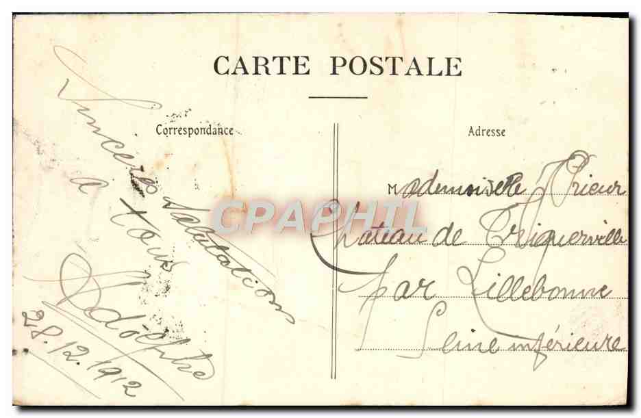 CPA Gorbio Vieille rue  — Rückseite