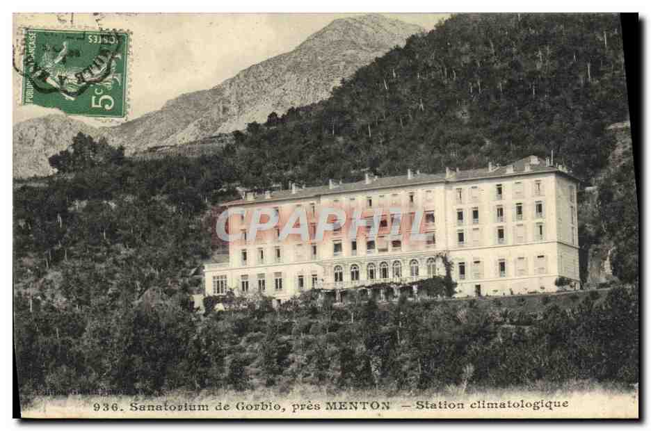 CPA Sanatorium de Gorbio pres Menton Station climatologique 