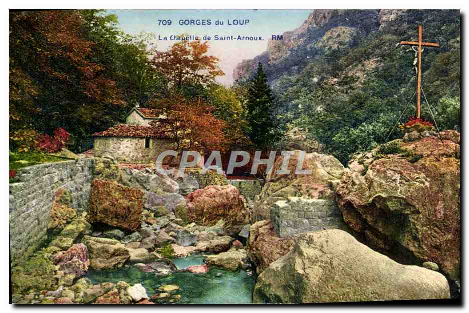 CPA Gorges du Loup La chapelle de Saint Arnoux
