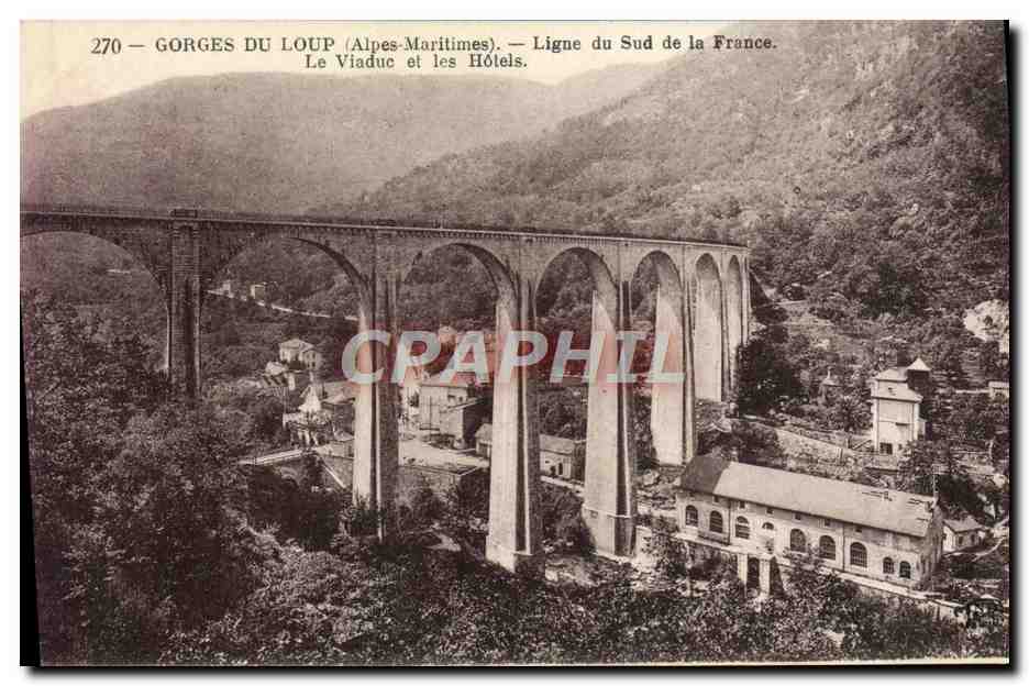 CPA Gorges du Loup Ligne du Sud de la France 