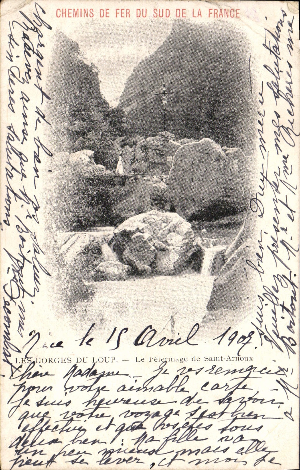 CPA Les Gorges du Loup Le pelerinage de Saint Arnoux 
