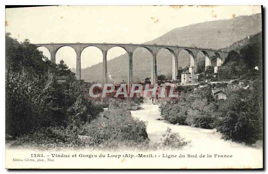 CPA Viaduc et Gorges du Loup Ligne du Sud de la France 