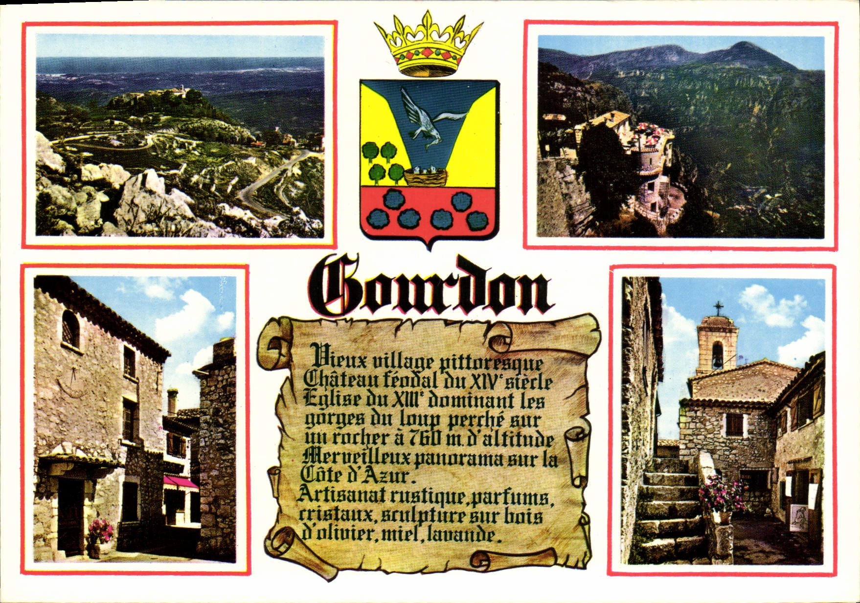 Gourdon — Village pittoresque du XIVe siècle — Éditions GILLETТА