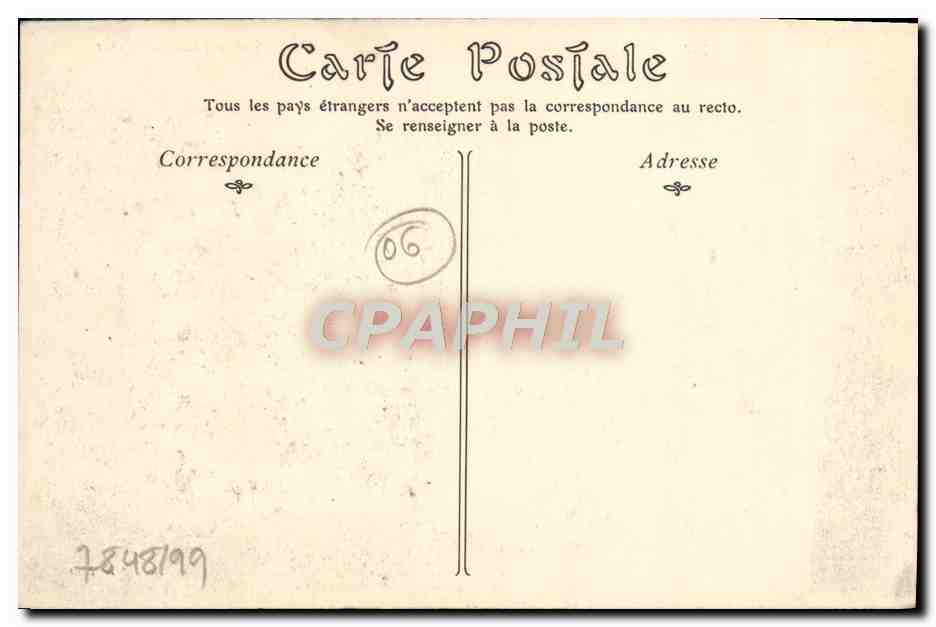 CPA Contes et le Village de Berre  — Rückseite
