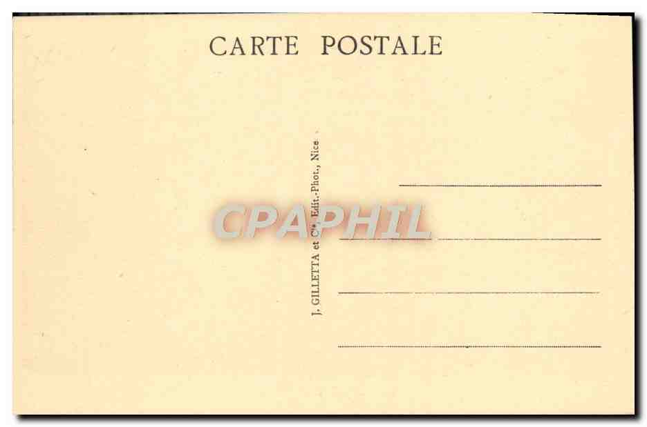 CPA L'Escarene Le Viaduc et la Gare Nice Coni — Rückseite