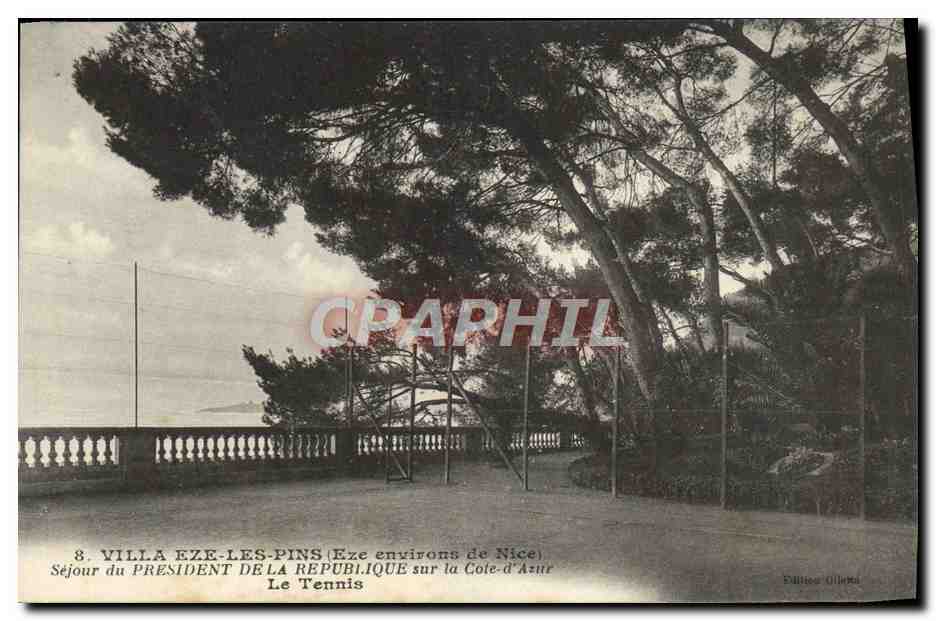 Villa Eze-les-Pins — Séjour du Président de la République sur la Côte d'Azur — Éditeur Giletta, n°8