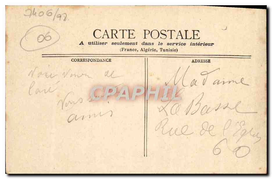 CPA Cote d'Azur Lavoir a Grasse Femmes Folklore  — Rückseite