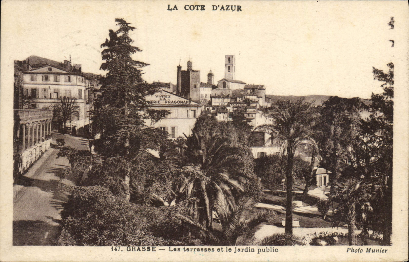 Grasse — Les terrasses et le jardin public — Photo Munier, n°147