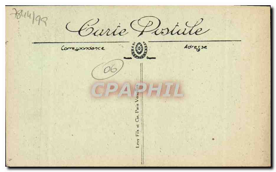 CPA Grasse Le Casino Marchand de journaux Le petit marseillais  — Rückseite