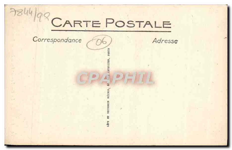 CPA Grasse La Rue Tracastel et le Pasage Vauban — Rückseite