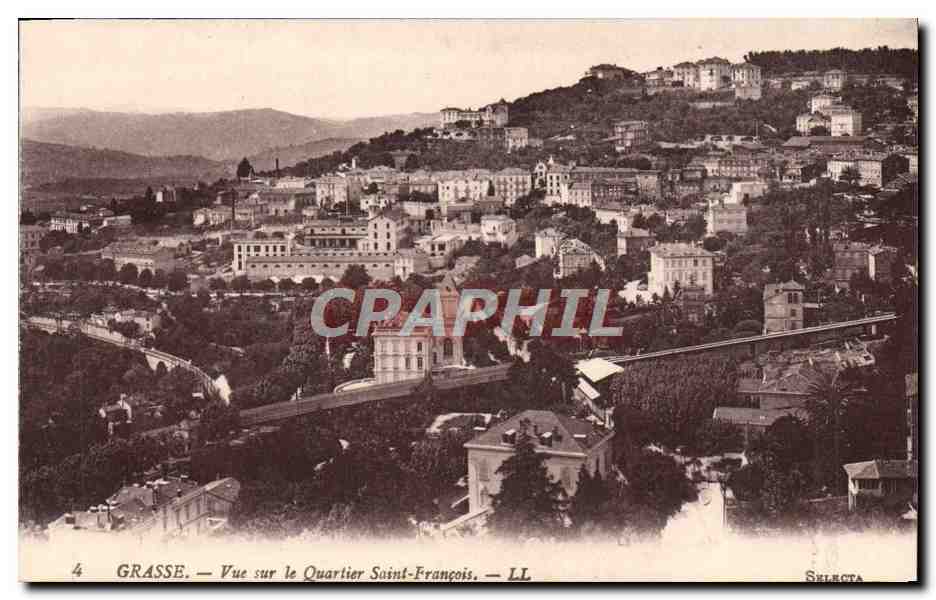 CPA Grasse Vue sur le Quartier Saint Francois