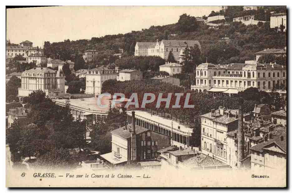 CPA Grasse Vue sur le Cours et le Casino