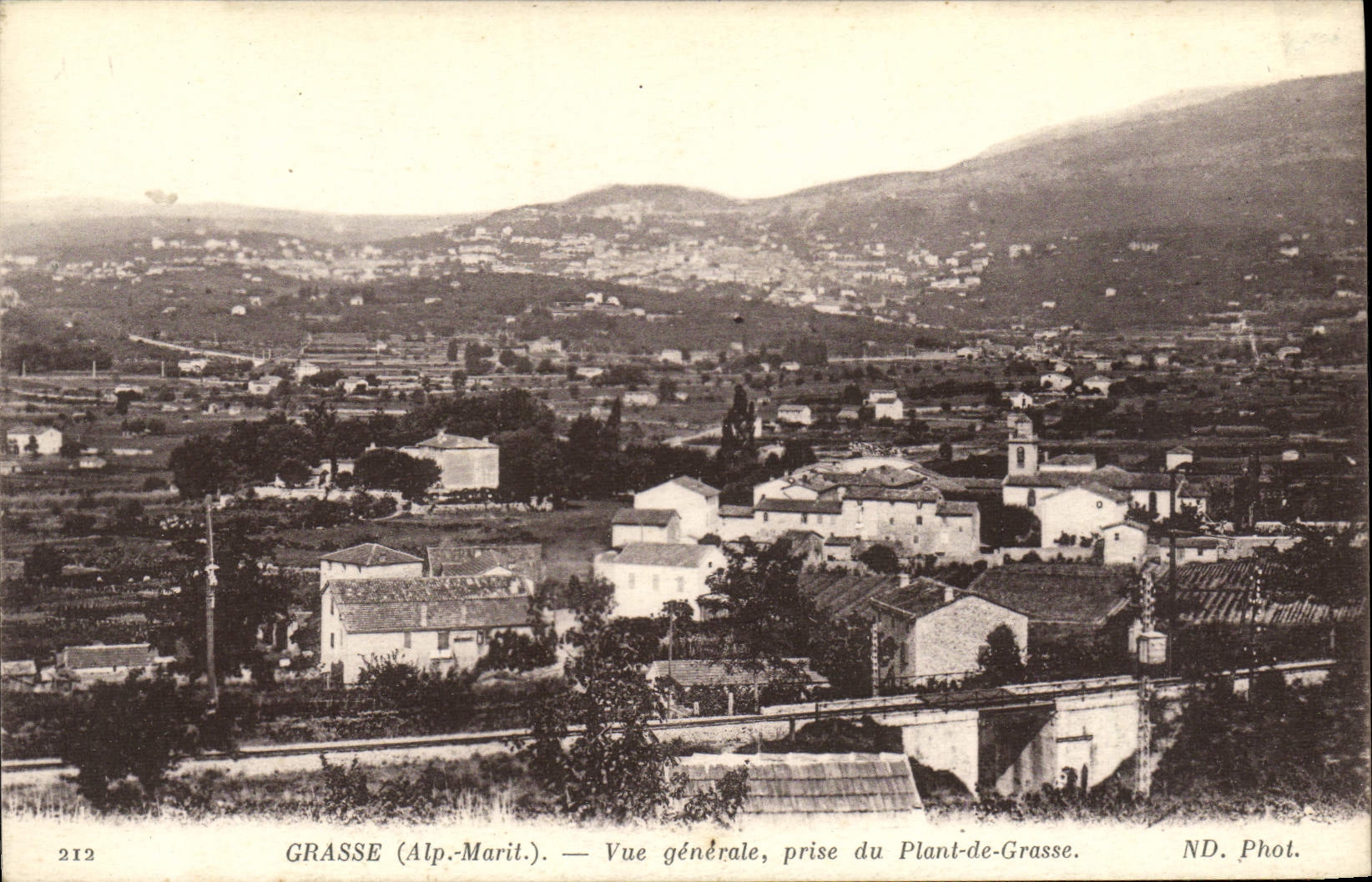 CPA Grasse Vue generale prise du Plant de Grasse 