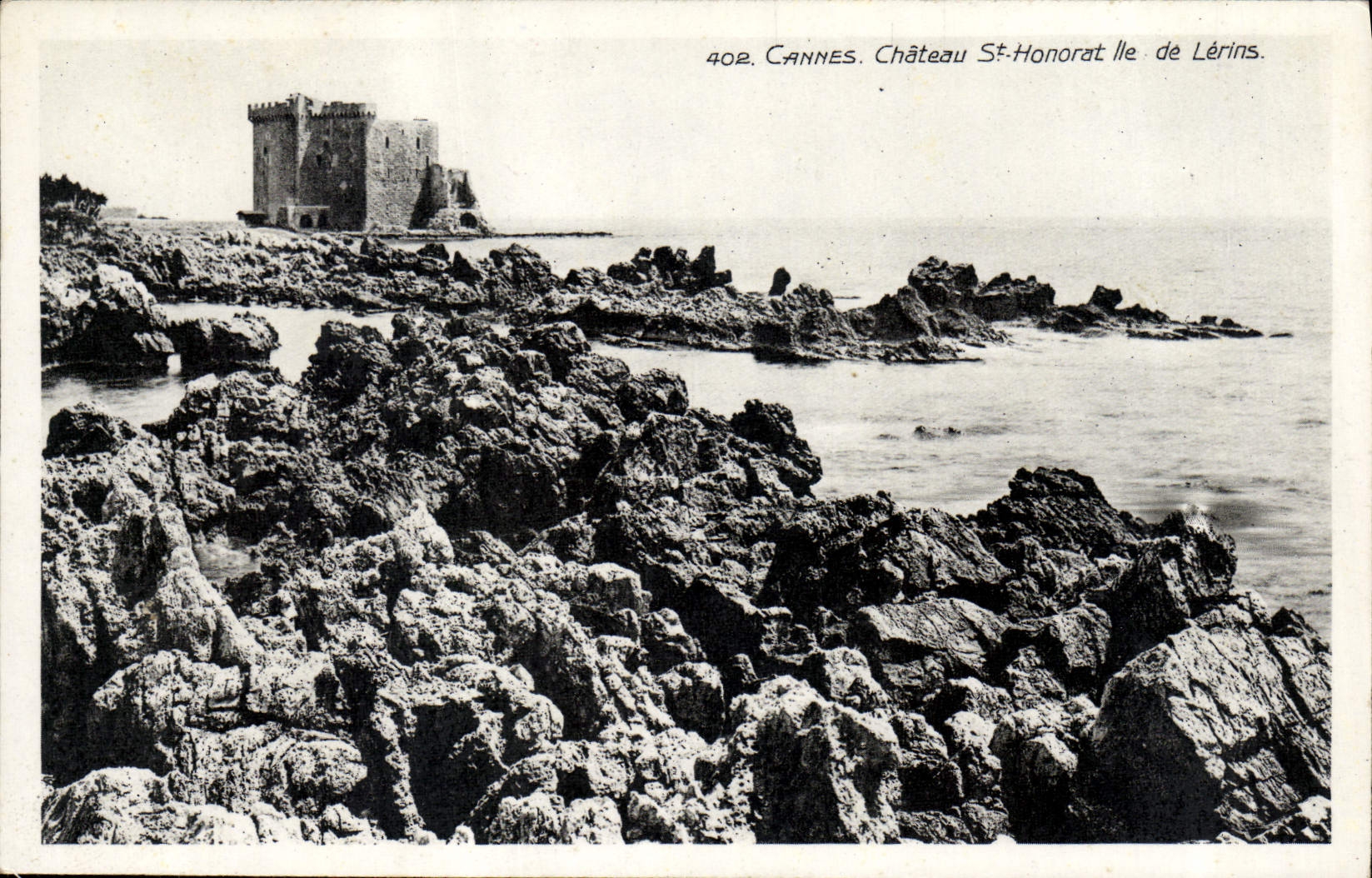 CPA Cannes Chateau St Honorat lle de Lerins 