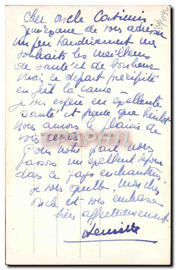 CPA Cannes Chateau St Honorat lle de Lerins  — Verso