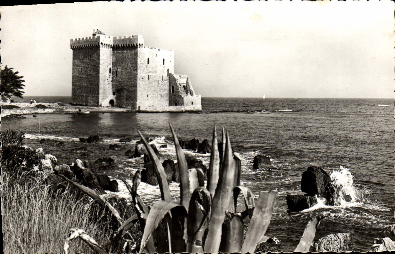CPA Environs de Cannes Ruines du vieux chateau de l'abbaye de Lerins