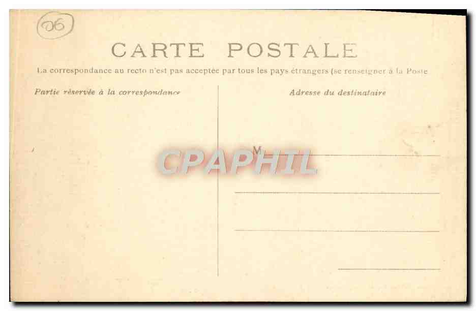 CPA Cannes Saint Honorat ancien Monastere (carte toilee) — Rückseite