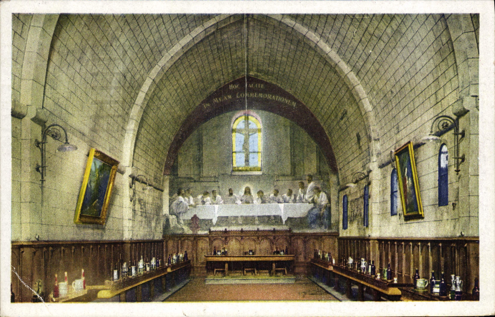 CPA Ile St Honorat Monastere Refectoire 
