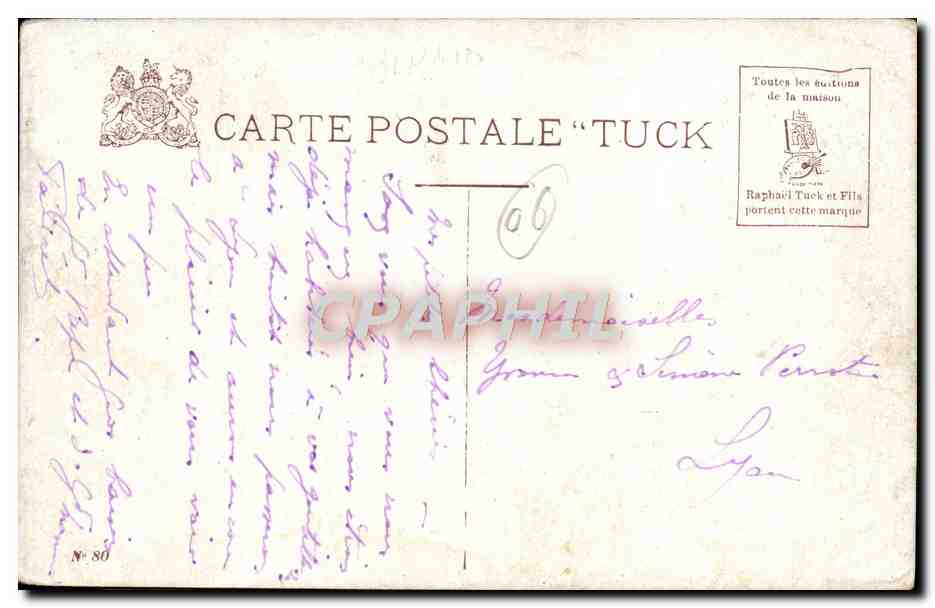 CPA Cannes lle St Honorat Le Vieux Chateau — Rückseite