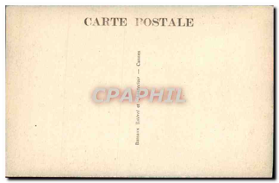 CPA Bateaux Esterel et Chanteclair Cannes Bateau — Verso