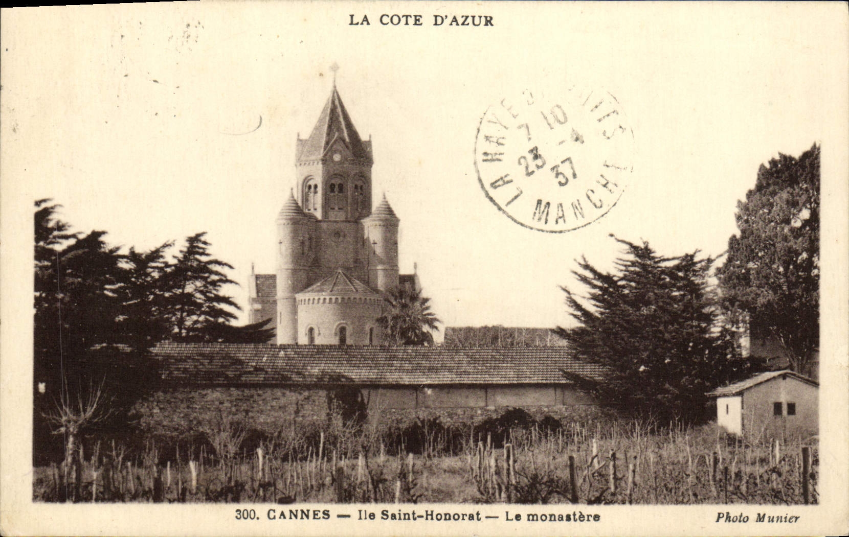 CPA Cannes Ile Saint Honorat Le Monastere 