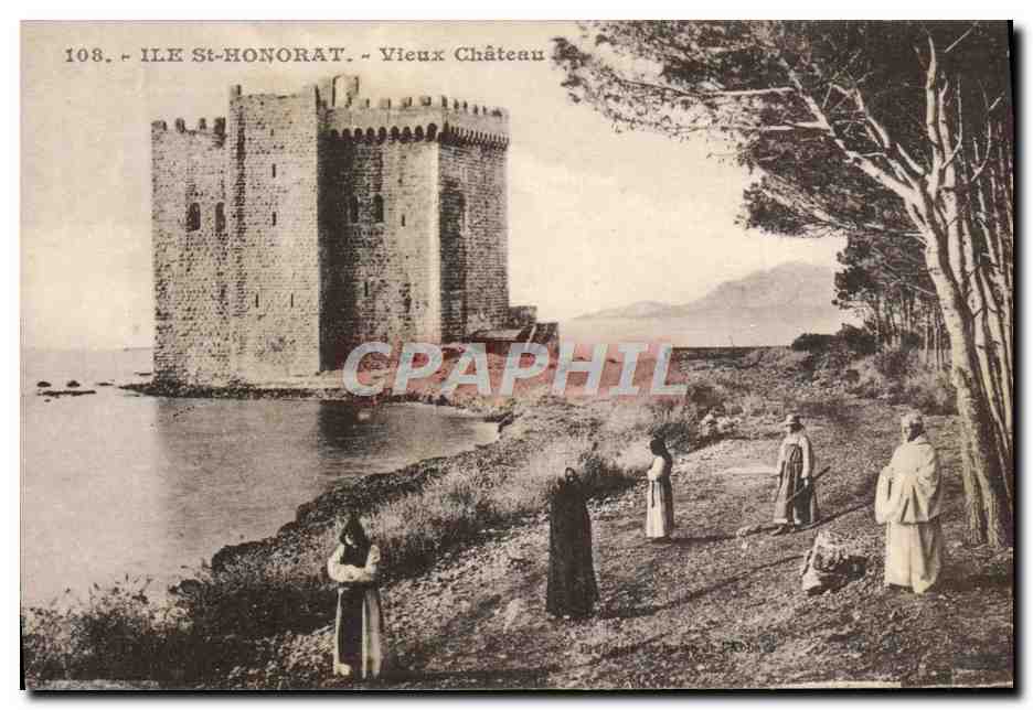 CPA Ile Saint Honorat Vieux Chateau