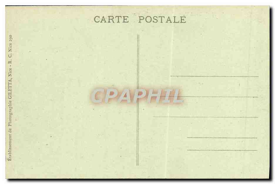 CPA Ile Saint Honorat Vieux Chateau — Verso