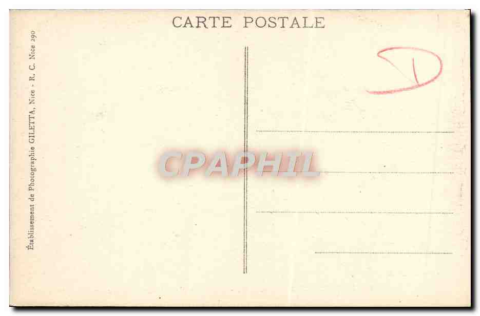 CPA Ile Saint Honorat Abbaye de Lerins Salle du chapitre — Verso