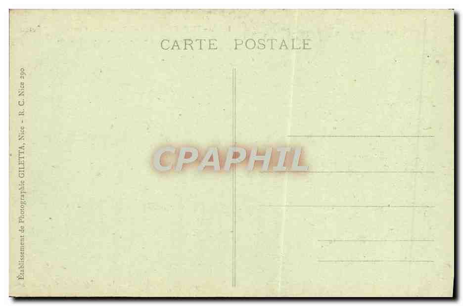 CPA Ile St Honorat Abbaye de Lerins Galerie du cloitre Noviciat — Verso